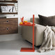 String Museum Side Table in Orange — lifestyle, living room 