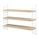 String Pocket Shelving in Ash/White — packshot