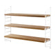 String Pocket Shelving in Oak/White — packshot