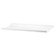 String System Metal Shelf Low Edge in White, 58cm — packshot