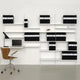 String System Wooden Shelves in White — lifestyle