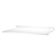 String System Work Desk Wooden Shelf W78cm in White Lacquered — packshot