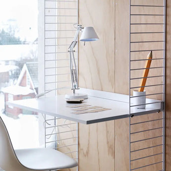 String System Work Desk Wooden Shelf