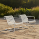 HAY Palissade Cantilever Lounge Chair Low in cream white - lifestyle