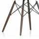 Vitra Eames Plastic Armchair RE DAW — packshot, detail, Dark Maple base