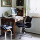 Vitra Eames EA 208 Soft Pad Chair in Leather — lifestyle