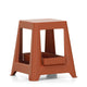 Vitra Chap Tray in Brick RE — studio, with Chap Stool
