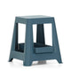 Vitra Chap Tray in Sea Blue RE — studio, with Chap Stool