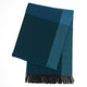 Vitra Colour Block Blanket in Black/Blue — packshot, detail