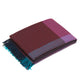 Vitra Colour Block Blanket in Blue/Bordeaux — packshot