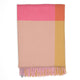 Vitra Colour Block Blanket in Pink/Beige — packshot, detail