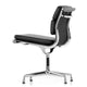 Vitra Eames EA 205 Soft Pad Chair in Leather Nero — packshot, detail