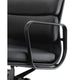 Vitra Eames EA 217 Soft Pad Office Chair in Leather Nero — packshot, detail