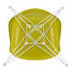 Vitra Eames Plastic Armchair RE DAR in 34 Mustard RE / White Powder Coated — packshot, detail