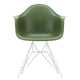 Vitra Eames Plastic Armchair RE DAR in 48 Forest RE / White Powder Coated — packshot, detail
