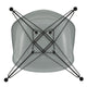 Vitra Eames Plastic Armchair RE DAR in 24 Light Grey RE / Basic Dark Powder Coated — packshot, detail
