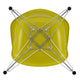 Vitra Eames Plastic Armchair RE DAR in 34 Mustard RE / Chrome — packshot, detail
