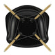 Vitra Eames Plastic Armchair RE DAW in 12 Deep Black RE / Honey-Toned Ash — packshot, detail