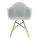 Vitra Eames Plastic Armchair RE DAW in 24 Light Grey RE / Honey-Toned Ash — packshot, detail