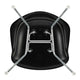 Vitra Eames Plastic Armchair RE DAX in 12 Deep Black RE / Chrome — packshot, detail