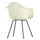 Vitra Eames Plastic Armchair RE DAX in 11 Pebble RE / Basic Dark Powder Coated — packshot, detail