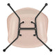 Vitra Eames Plastic Armchair RE DAX in 41 Pale Rose RE / Basic Dark Powder Coated — packshot, detail
