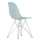 Vitra Eames Plastic Side Chair RE DSR in 23 Ice Grey RE / Chrome — packshot, detail