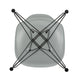 Vitra Eames Plastic Side Chair RE DSR in 24 Light Grey RE / Basic Dark Powder Coated — packshot, detail
