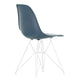 Vitra Eames Plastic Side Chair RE DSR in 83 Sea Blue RE / White Powder Coated — packshot, detail