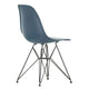  Vitra Eames Plastic Side Chair RE DSR in 83 Sea Blue RE / Basic Dark Powder Coated — packshot, detail