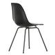 Vitra Eames Plastic Side Chair RE DSX in 12 Deep Black RE / Basic Dark Powder Coated — packshot, detail