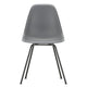 Vitra Eames Plastic Side Chair RE DSX in 56 Granite Grey RE / Basic Dark Powder Coated — packshot, detail