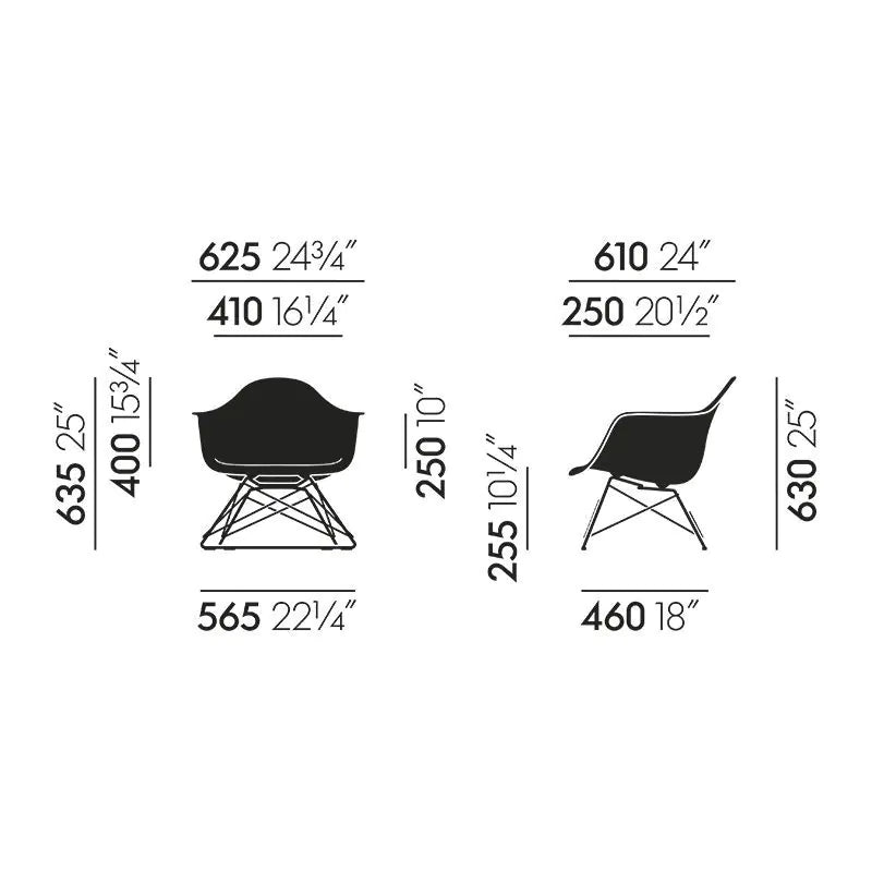 Eames fiberglass armchair lar sale