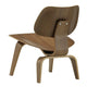 Vitra Eames Plywood Group LCW Lounge Chair in Black Pigmented Walnut — packshot, detail