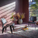 Vitra Eames Plywood Group LCW Leather Lounge Chair in Black Ash — lifestyle