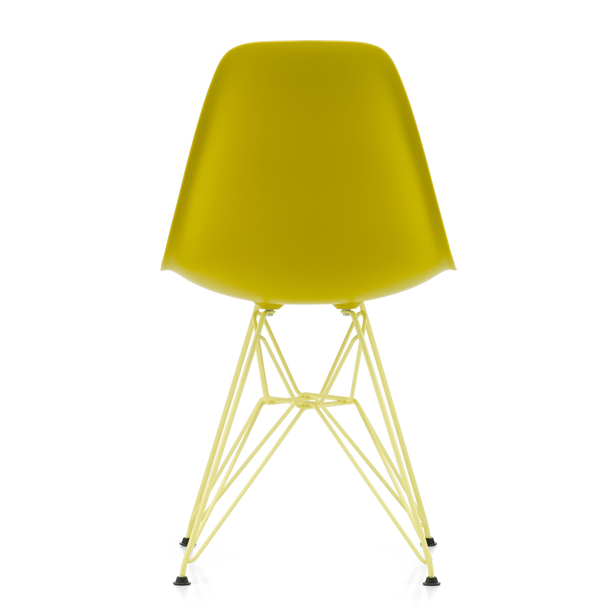 Vitra Eames Plastic Side Chair RE DSR Colours in Mustard RE / Citron — packshot, detail