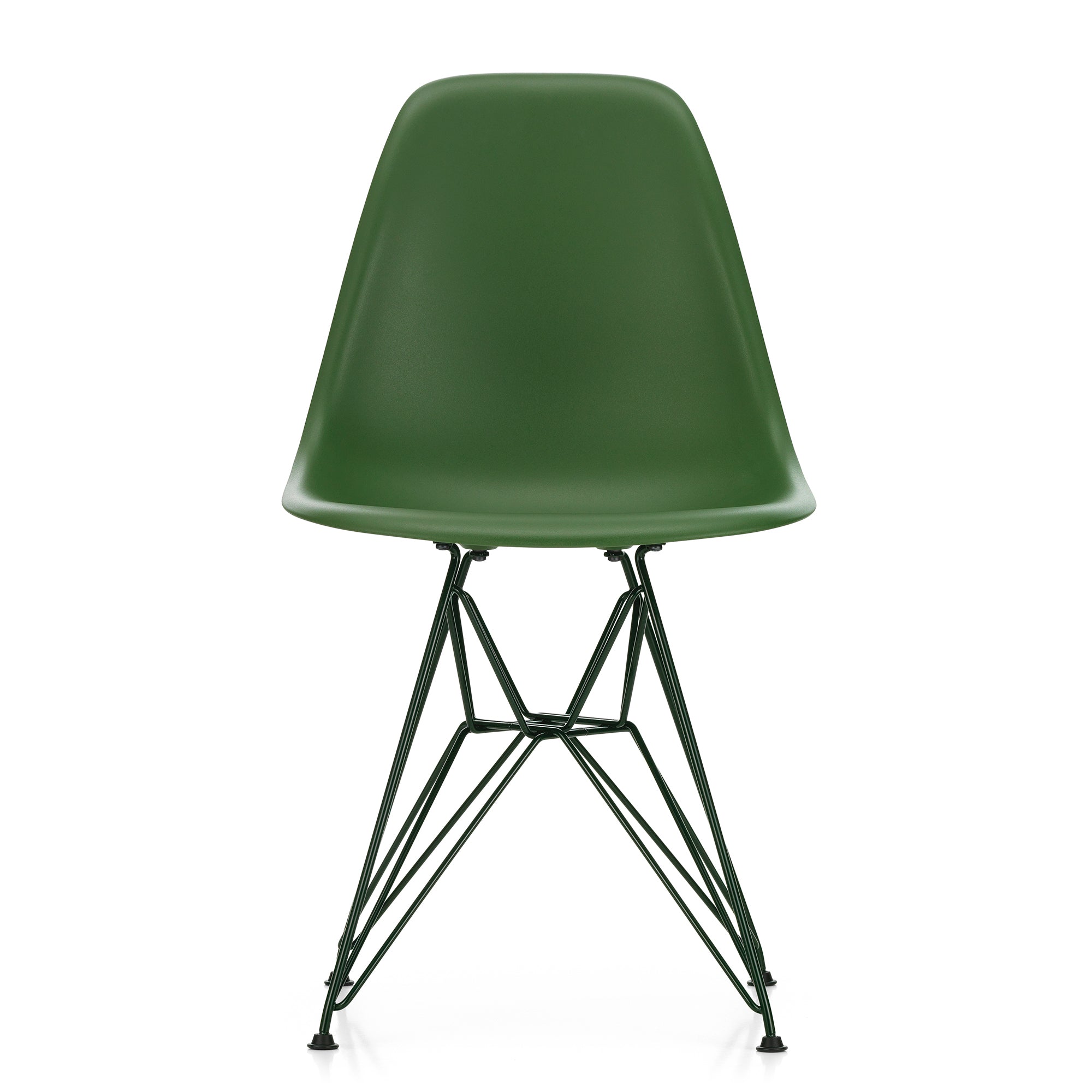 Vitra Eames Plastic Side Chair RE DSR Colours in Forest Green RE / Dark Green — packshot