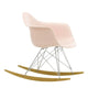 Vitra Eames Plastic Armchair RE RAR in 41 Pale Rose RE / Chrome / Golden Maple — packshot, detail