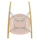 Vitra Eames Plastic Armchair RE RAR in 41 Pale Rose RE / Chrome / Golden Maple — packshot, detail