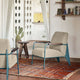Vitra Fauteuil de Salon in Bleu Dynastie, Nubia Cream/Dark Brown — lifestyle
