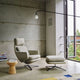 Vitra Grand Relax Lounge Chair with Ottoman — lifestyle