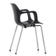 Vitra HAL RE Tube Armchair Stackable in Deep Black — packshot, detail