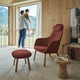 Vitra HAL Lounge Ottoman — lifestyle, with HAL Lounge Chair