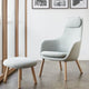 Vitra HAL Lounge Ottoman — lifestyle, with HAL Lounge Chair