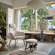 Vitra HAL Lounge Chair with HAL Lounge Ottoman — lifestyle