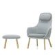 Vitra HAL Lounge Ottoman — studio, with HAL Lounge Chair with Loose Seat  Cushion