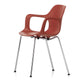 Vitra HAL RE Tube Armchair Stackable in Brick — packshot