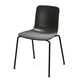 Vitra HAL RE Tube Chair Stackable in Deep Black, basic dark base — packshot