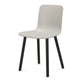Vitra HAL RE Wood Chair in Cotton White, dark oak base — packshot