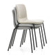 Vitra HAL Soft Tube Chair Stackable, basic dark base — stacked